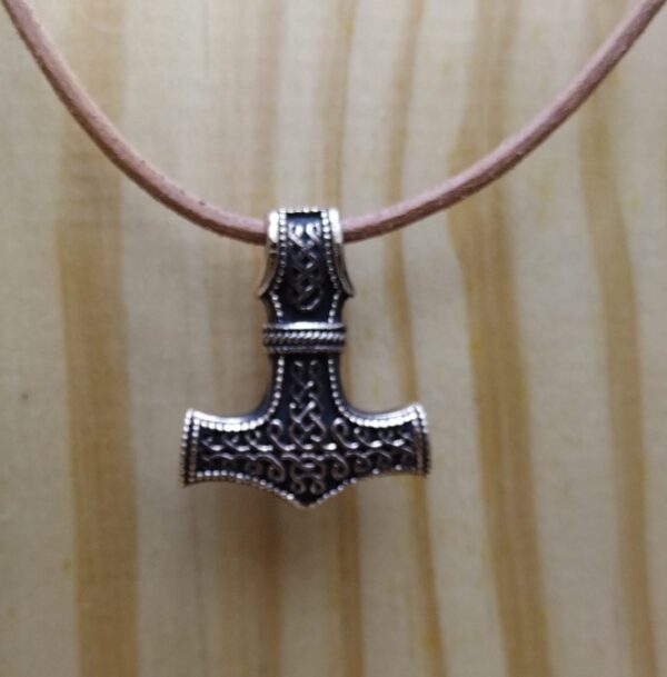 Bronze Thor's Hammer Pendant - Style 2 - Image 2