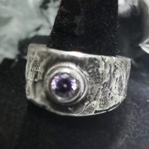 Silver Ladies Rugged Viking Style Ring