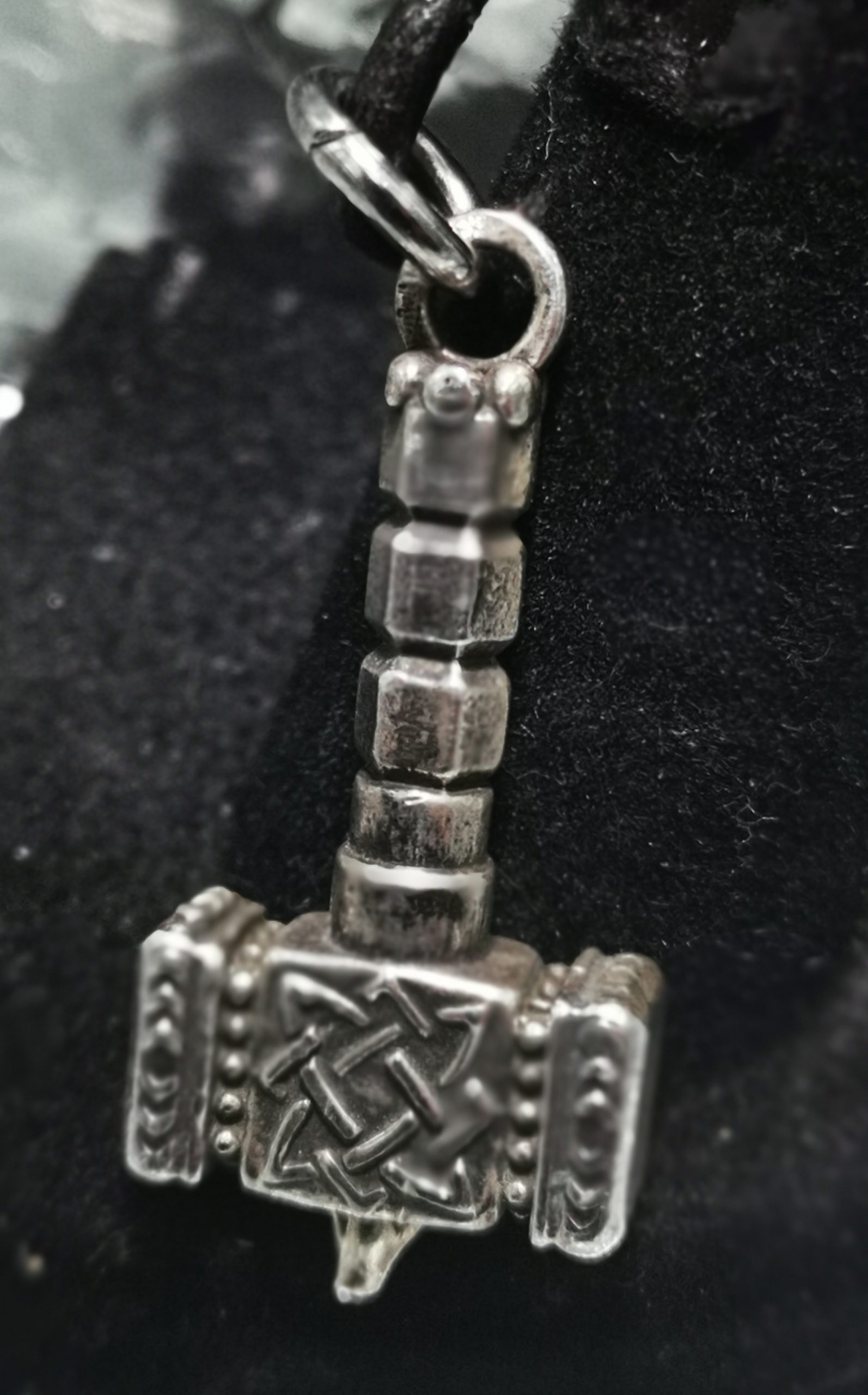 Thor's Hammer Necklace Silver Dragon Chain Mail Norse Viking Style – Fenris