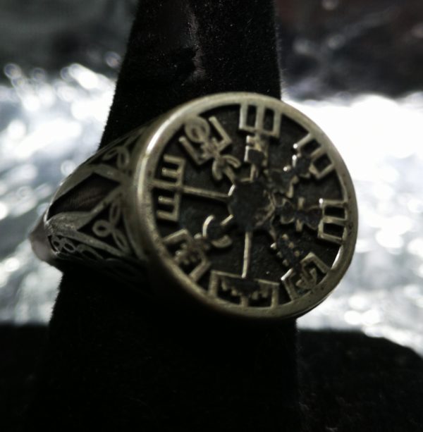 Silver Viking Compass Ring