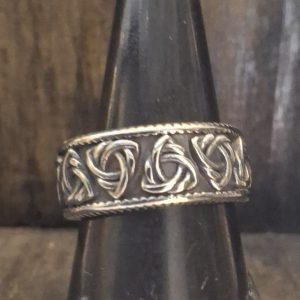 Stainless Steel Ring - Valknut design 8mm