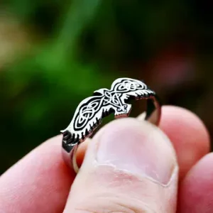 Stainless Steel Celtic Bird Ring